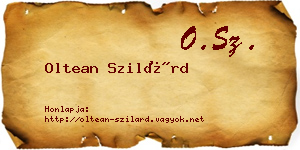 Oltean Szilárd névjegykártya
